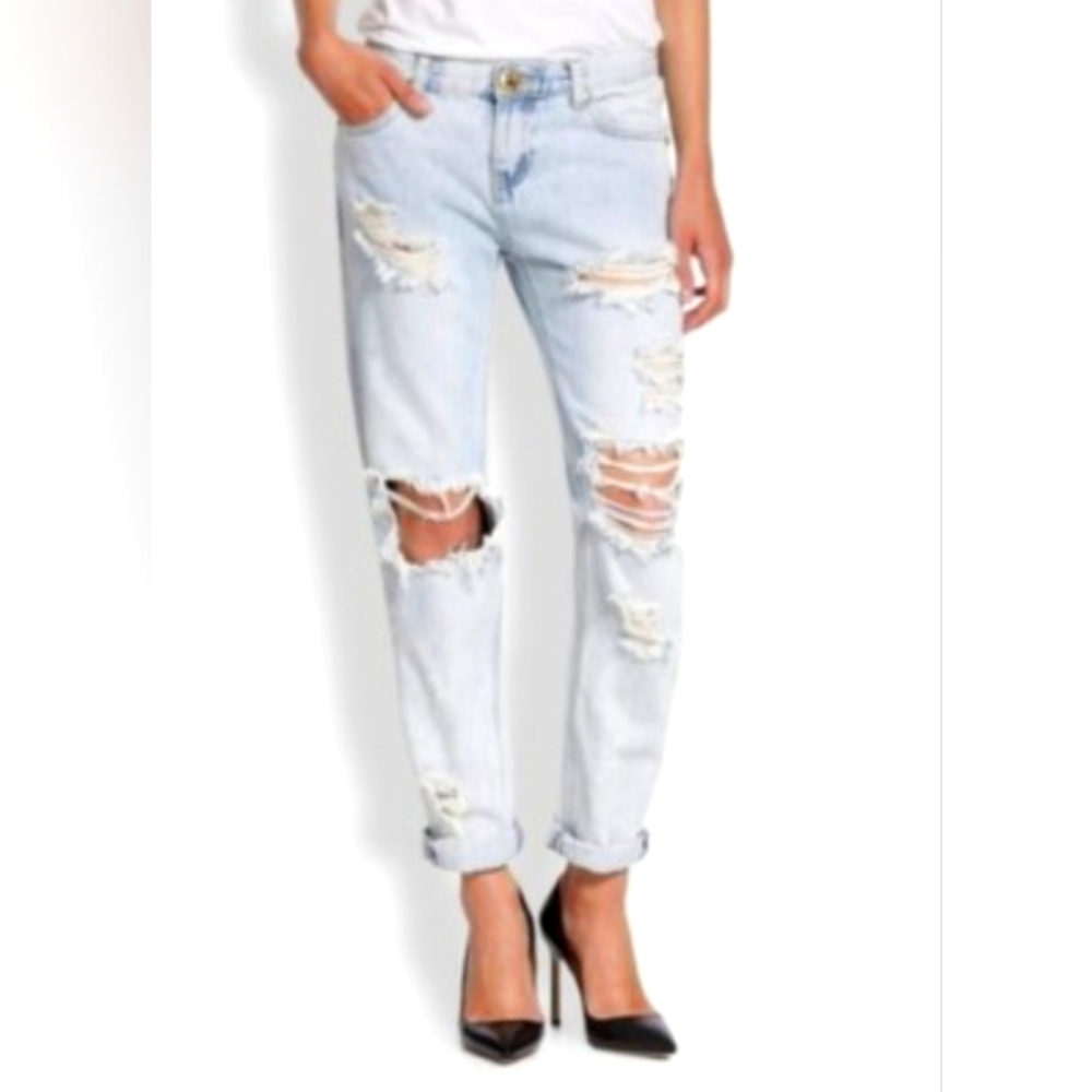 ONE TEASPOON Light Blue Awesome Baggies Jeans Low Rise